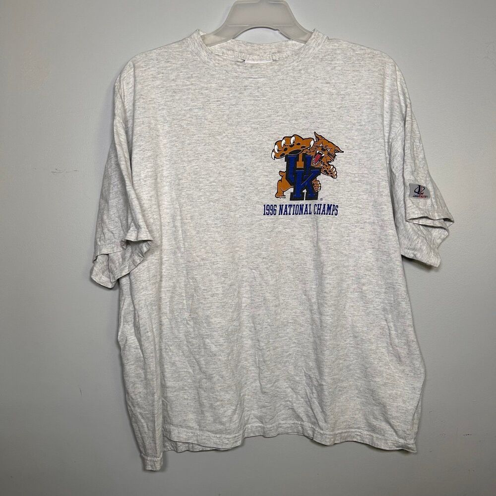 Vtg UK Kentucky Wildcats T Shirt Sz XL National Champions 1996 NCAA Champions
